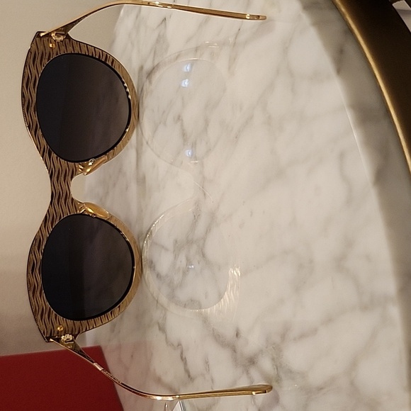 Omega Black & Gold Sunglasses - Picture 6 of 9